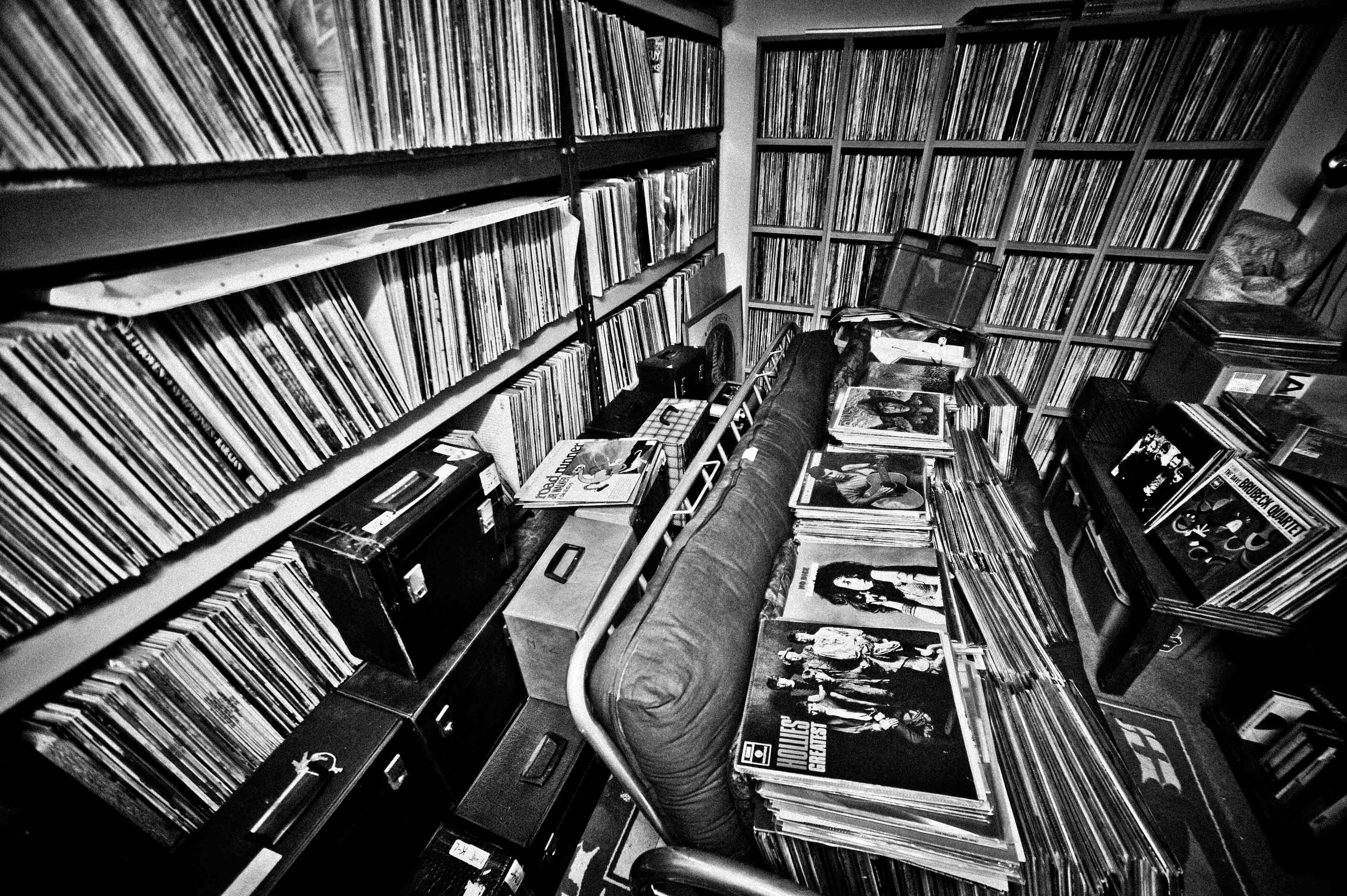 massive vinyl record collection